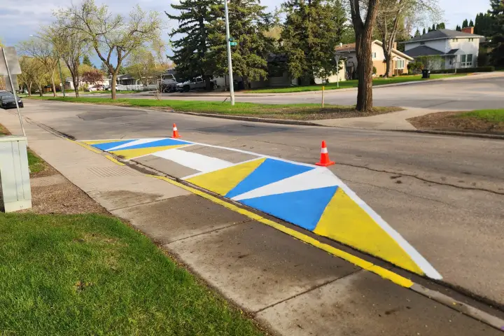 Saskatoon resident improves crosswalk to enhance pedestrian safety