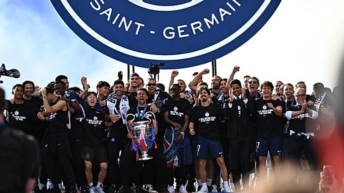 Paris Saint-Germain fans celebrate Champions League victory amid unrest