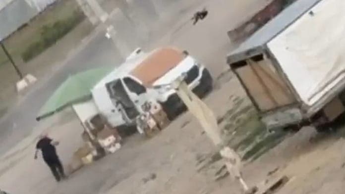 Russian drone targets civilian at Kherson market in war crime incident Russian drone targets civilian at Kherson market in war crime incident