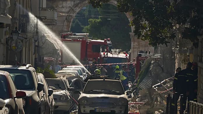 Six confirmed dead after building collapse in Athens following explosion Six confirmed dead after building collapse in Athens following explosion