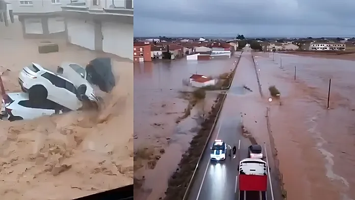 Woman, 102, dies as floods rescue 90 people in Madrigueras, Spain Woman, 102, dies as floods rescue 90 people in Madrigueras, Spain