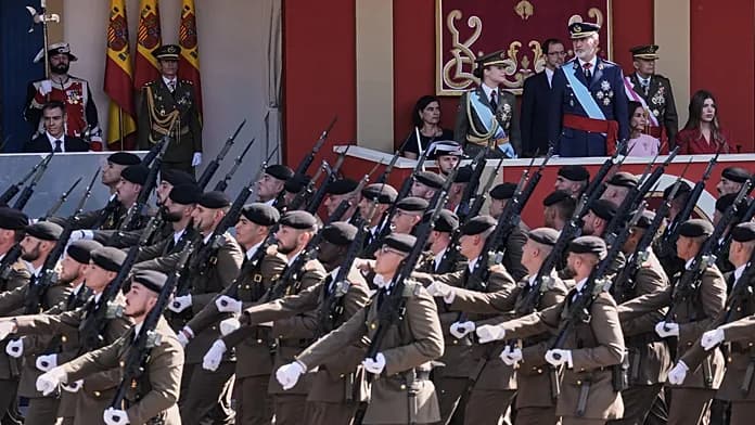 Spain's National Day parade features military display amid political tension Spain's National Day parade features military display amid political tension
