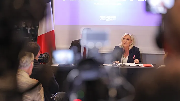 Marine Le Pen plans to challenge EU authority if elected president Marine Le Pen plans to challenge EU authority if elected president