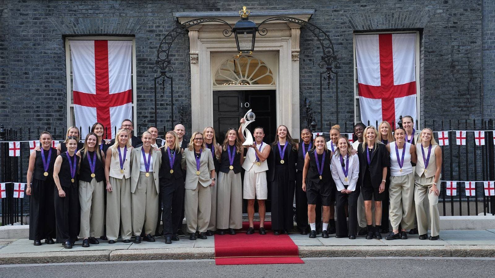 Lionesses live: enjoy Downing Street reception as they get set for homecoming victory parade