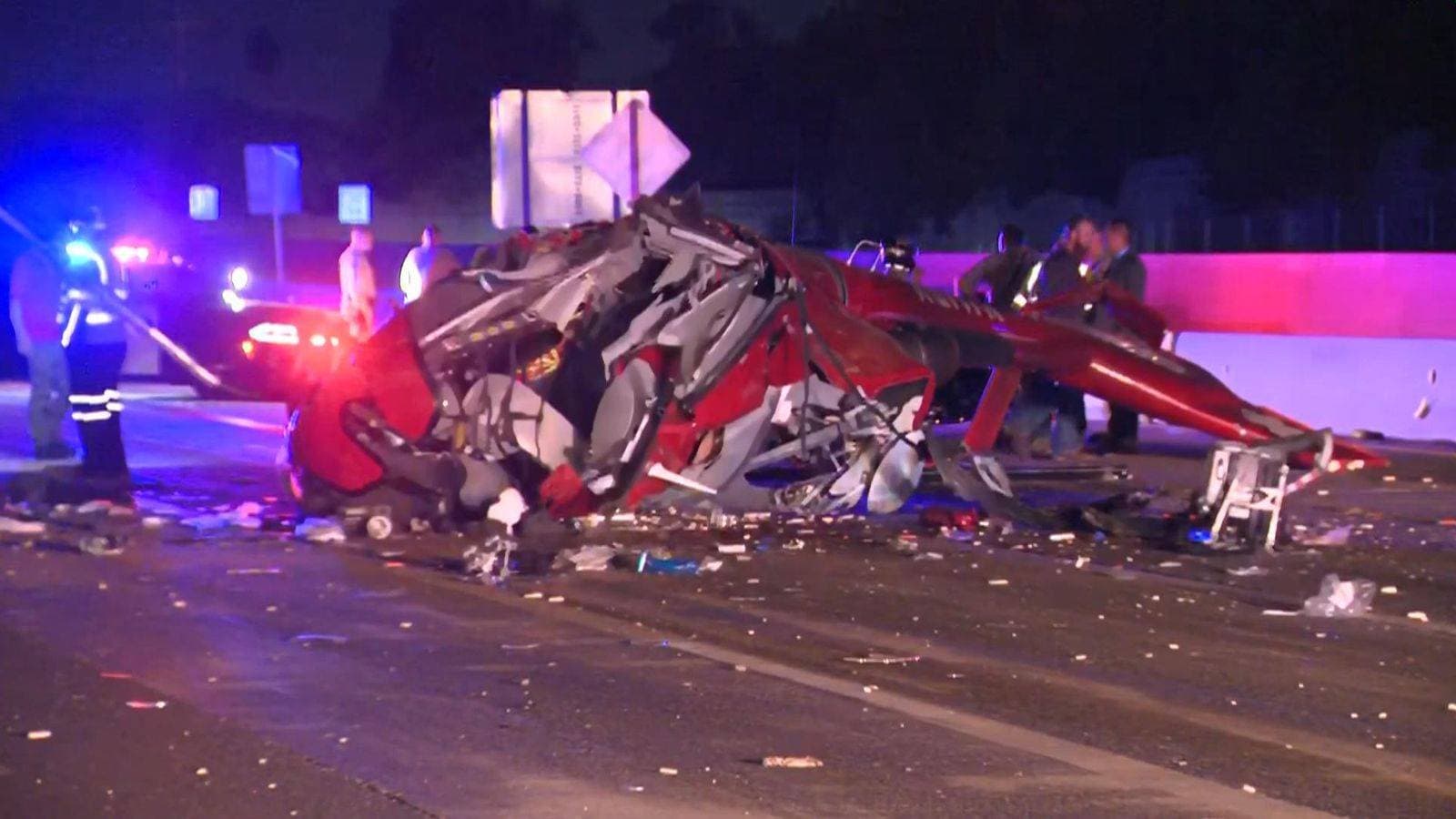 Three people critical after helicopter crash in California