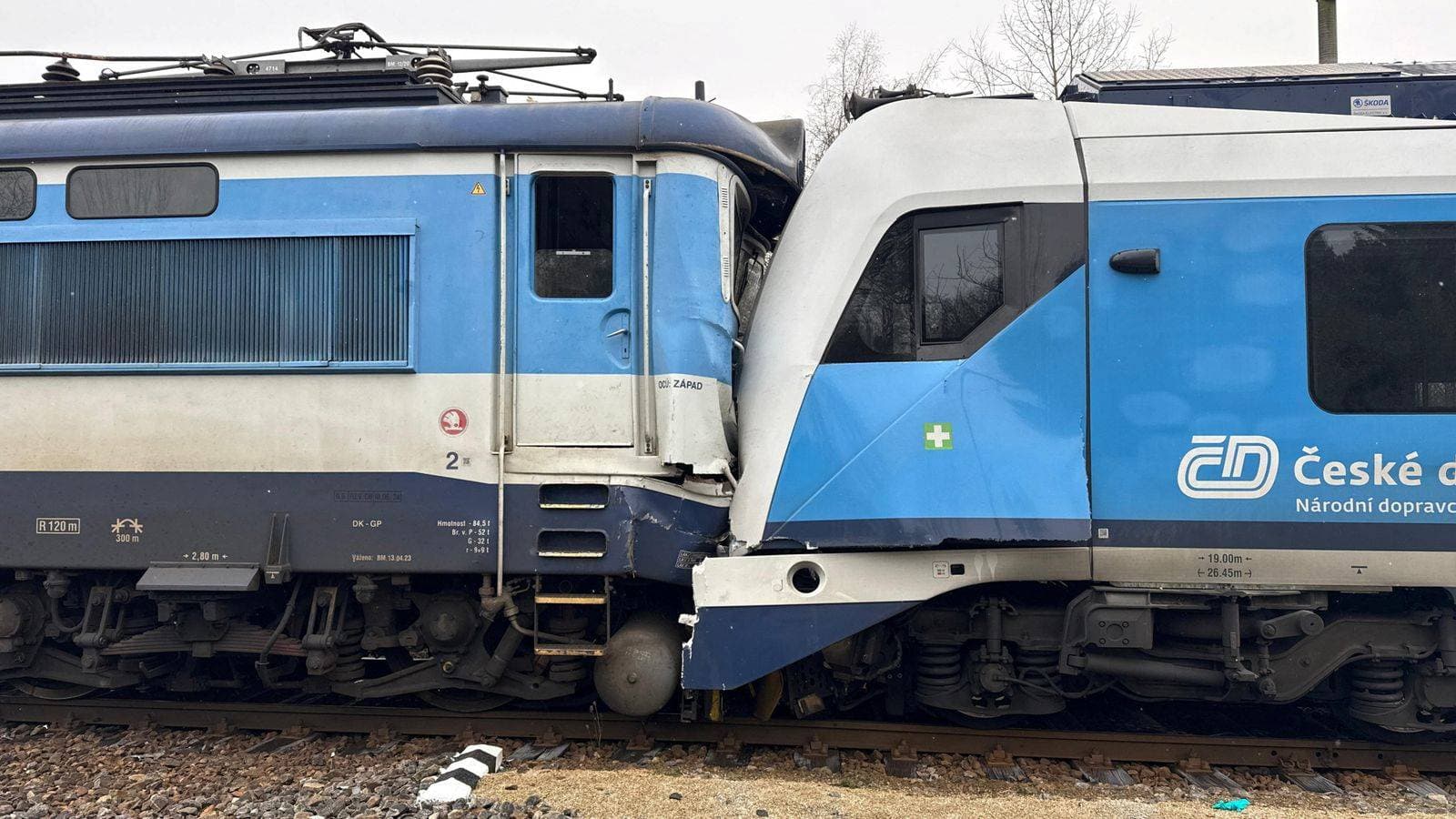 Two passenger trains collide in the Czech Republic injuring 57