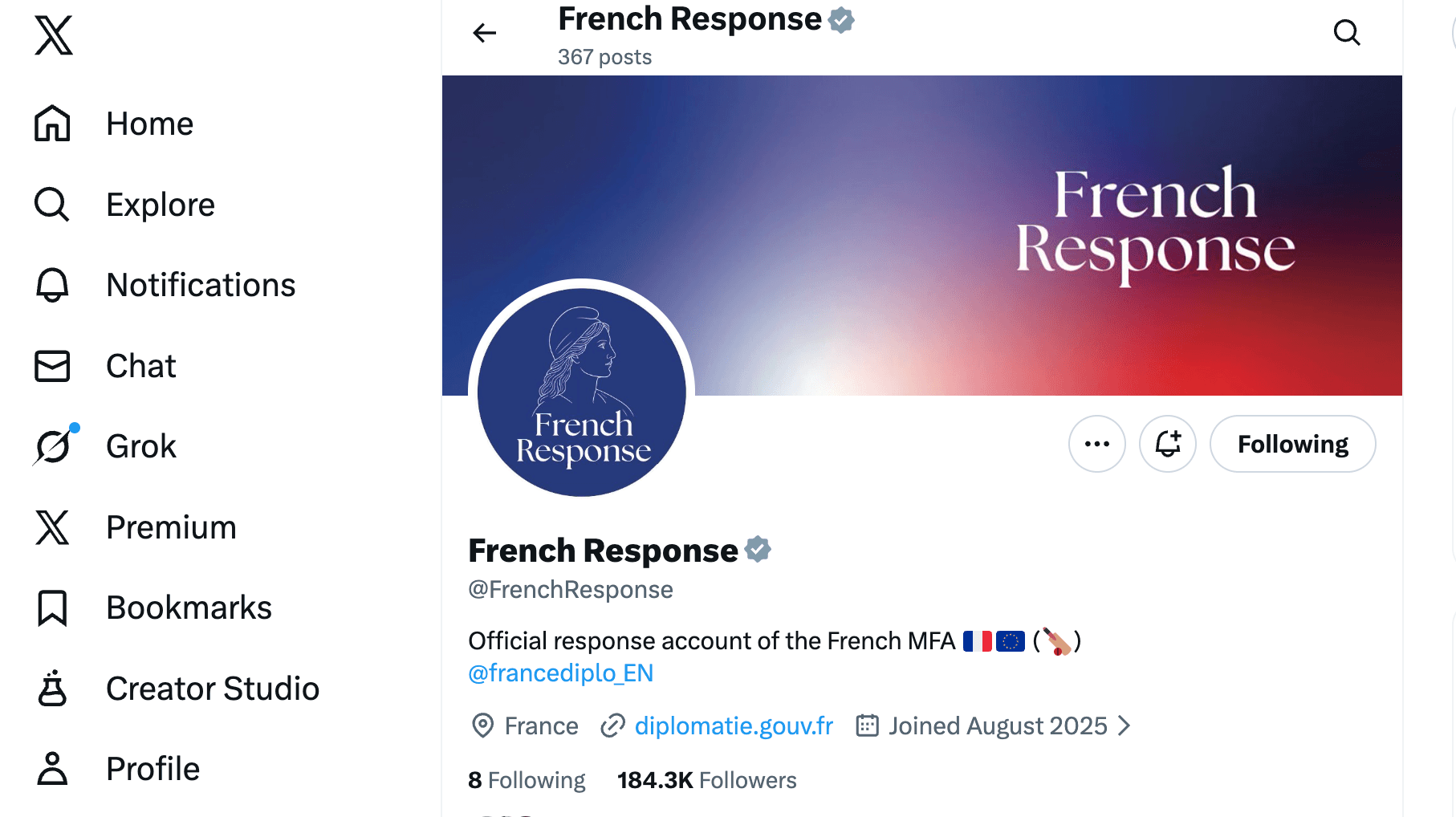 France’s Foreign Affairs Ministry Launches “French Response” X Account France’s Foreign Affairs Ministry Launches “French Response” X Account