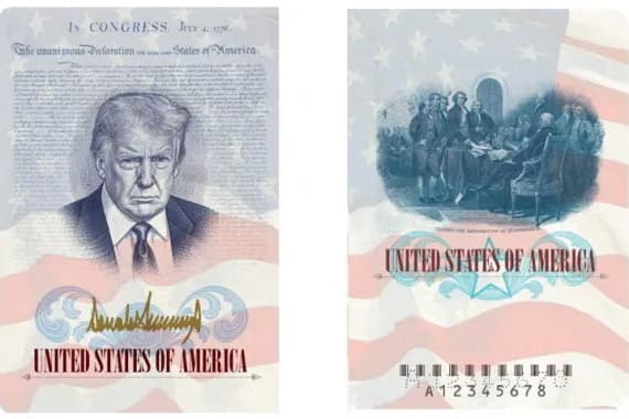 Trump to Feature on Limited-Edition US Passports for 250th Anniversary Trump to Feature on Limited-Edition US Passports for 250th Anniversary