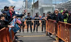 NJ Governor Sherrill Blames Outsiders for Delaney Hall Protest Violence NJ Governor Sherrill Blames Outsiders for Delaney Hall Protest Violence