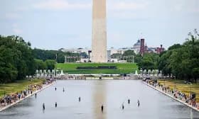 Trump claims vandals damaged Reflecting Pool as repairs are planned Trump claims vandals damaged Reflecting Pool as repairs are planned