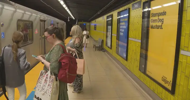 Tourism Calgary promotes campaign at downtown Toronto subway station Tourism Calgary promotes campaign at downtown Toronto subway station
