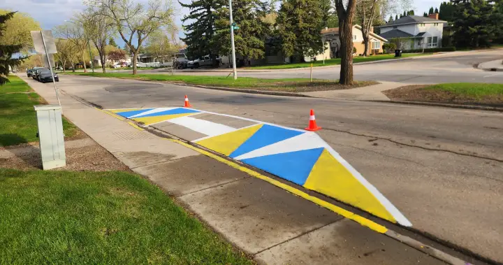 Saskatoon resident improves crosswalk to enhance pedestrian safety Saskatoon resident improves crosswalk to enhance pedestrian safety