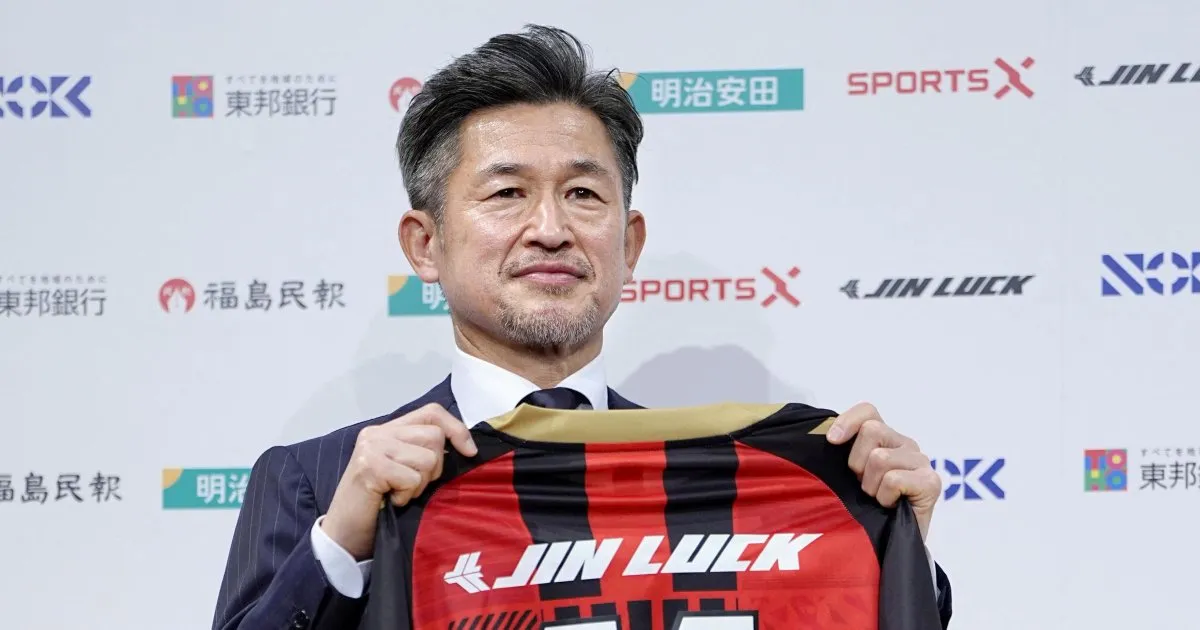 Kazuyoshi Miura scores first competitive goal in almost four years at 59 Kazuyoshi Miura scores first competitive goal in almost four years at 59