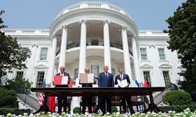 Trump stipulates Saudi Arabia must join Abraham Accords to finalise nuclear deal Trump stipulates Saudi Arabia must join Abraham Accords to finalise nuclear deal