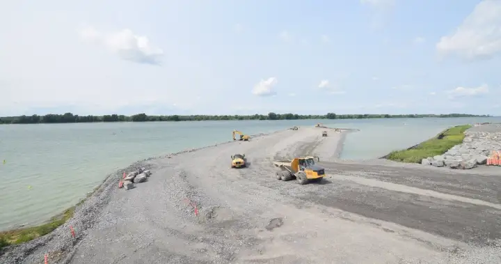 Port of Montreal expansion begins with construction of stone work jetty Port of Montreal expansion begins with construction of stone work jetty