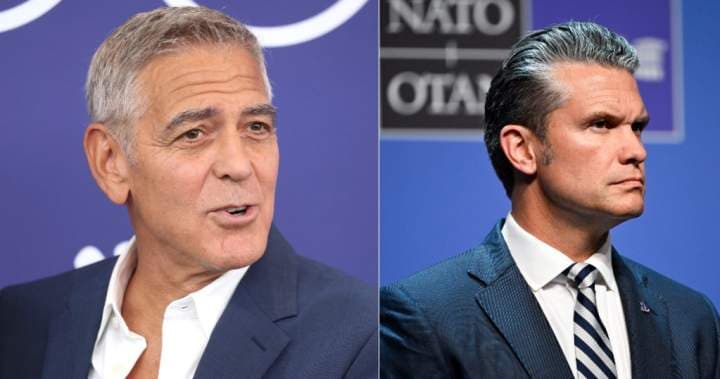 George Clooney criticises Pete Hegseth for remarks on Canadian cadets George Clooney criticises Pete Hegseth for remarks on Canadian cadets