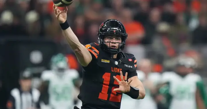 B.C. Lions rise in standings following victory against Roughriders B.C. Lions rise in standings following victory against Roughriders