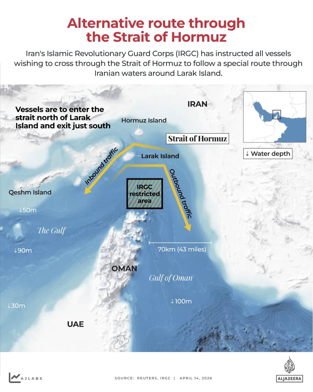 Iran plans restricted zone in Strait of Hormuz amid US tensions