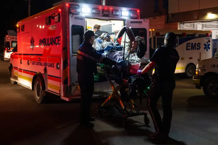Seven dead and dozens injured in explosion and fire at CFB Wainwright