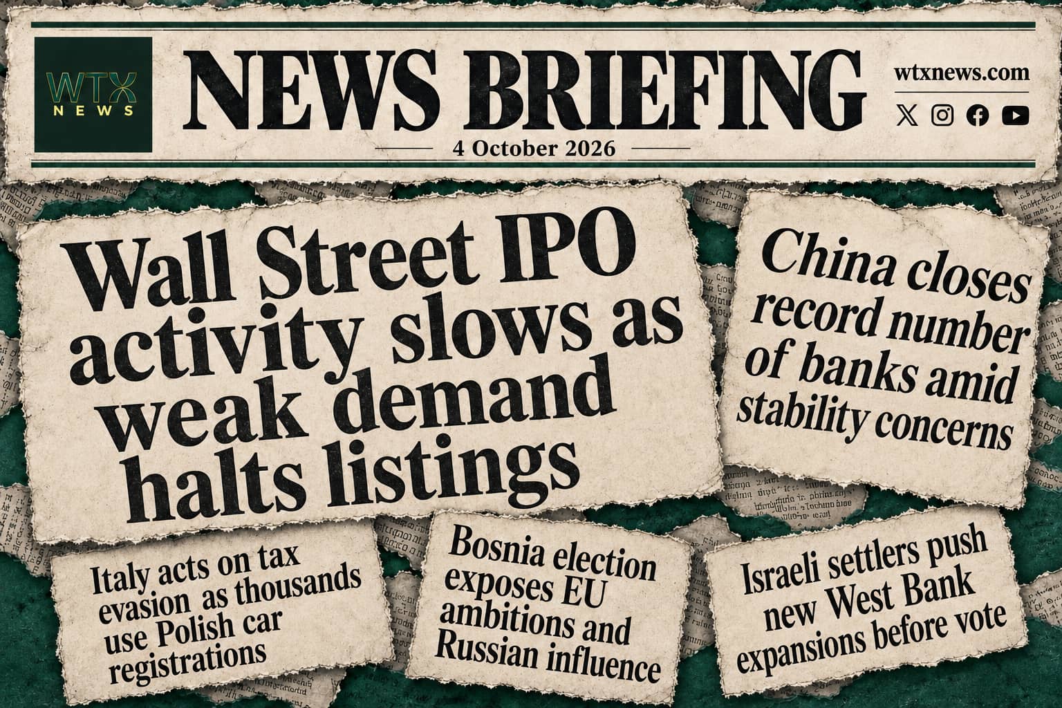 Wall Street IPO activity slows as weak demand halts listings